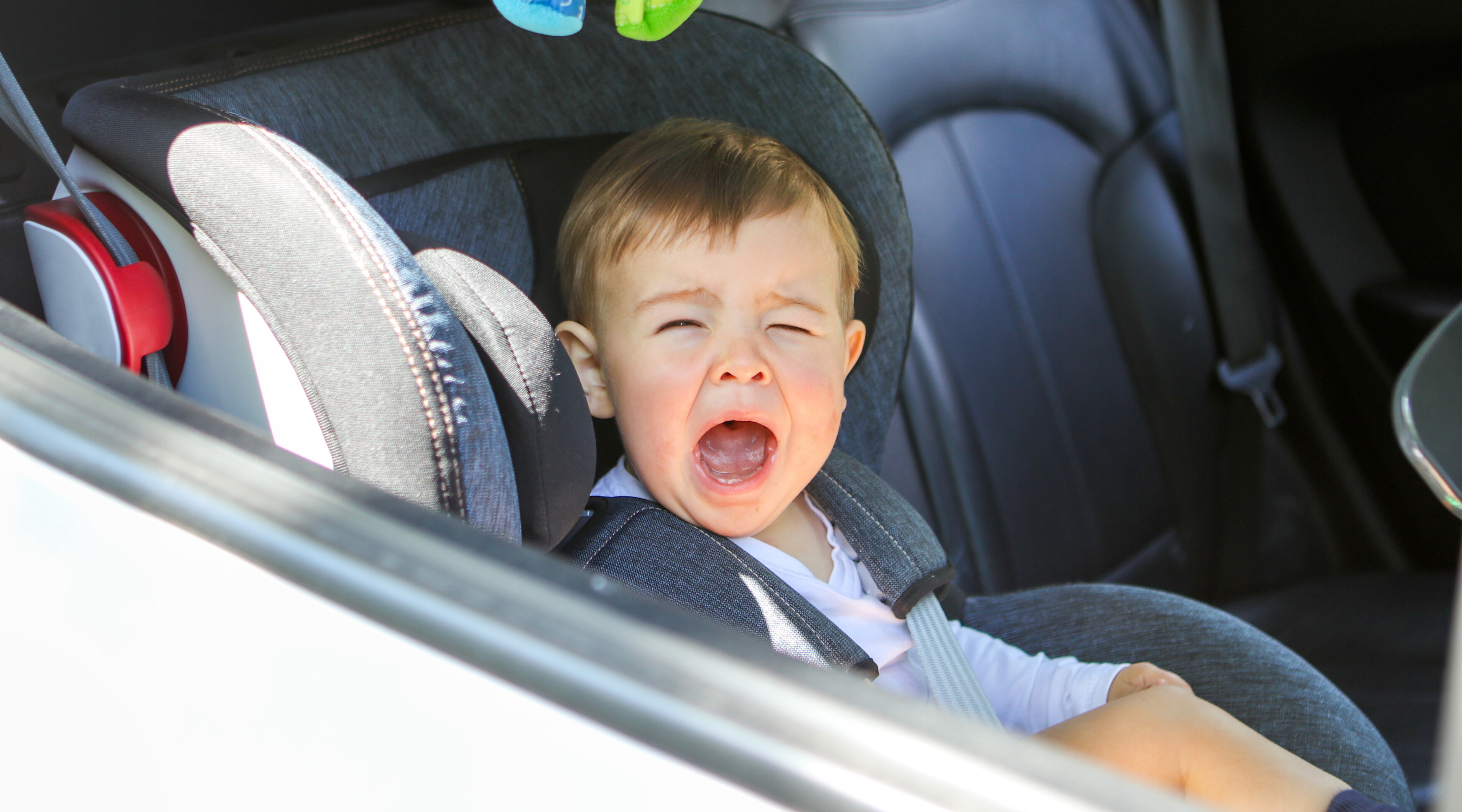 1 year old top hates car seat